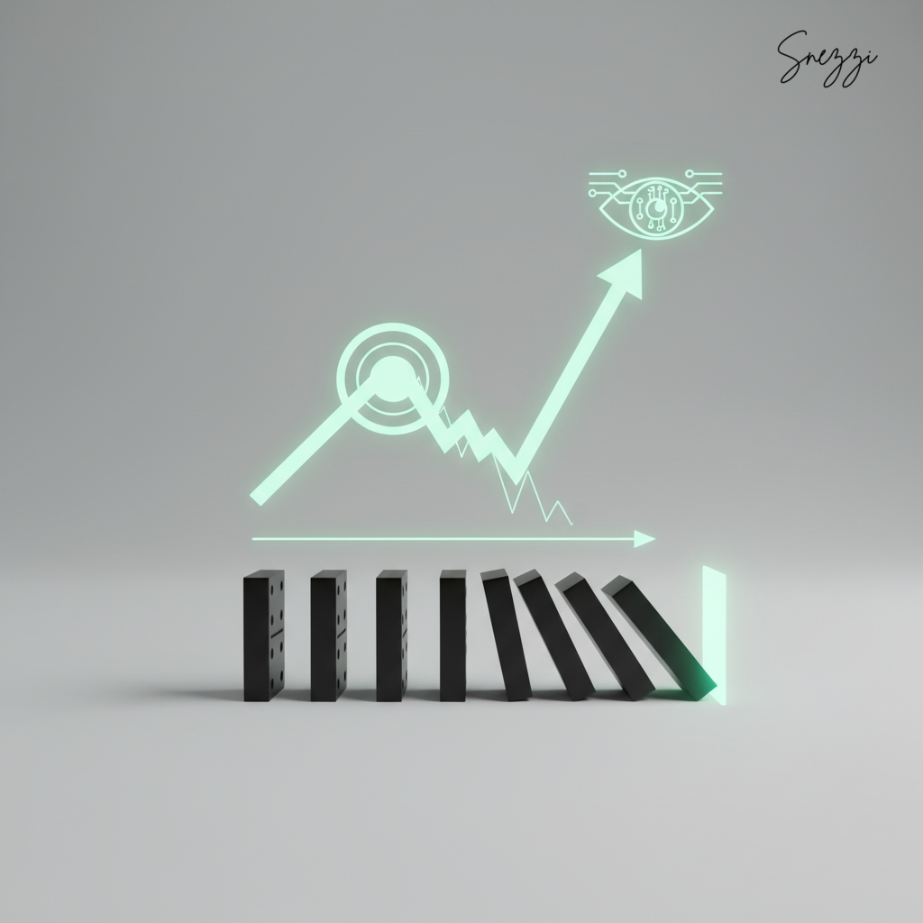 AI-powered content decay detection dashboard showing traffic trends and early warning signals