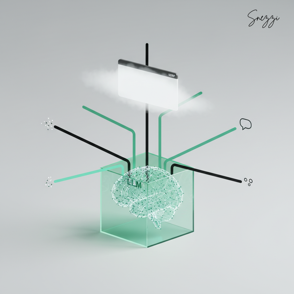 Brand mentions in LLMs visualization showing AI search optimization