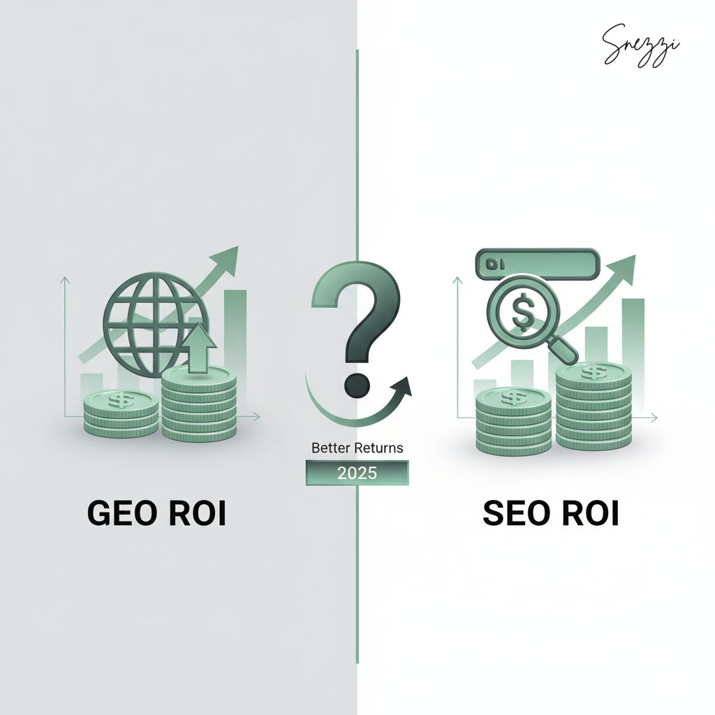 GEO vs SEO ROI comparison and analysis