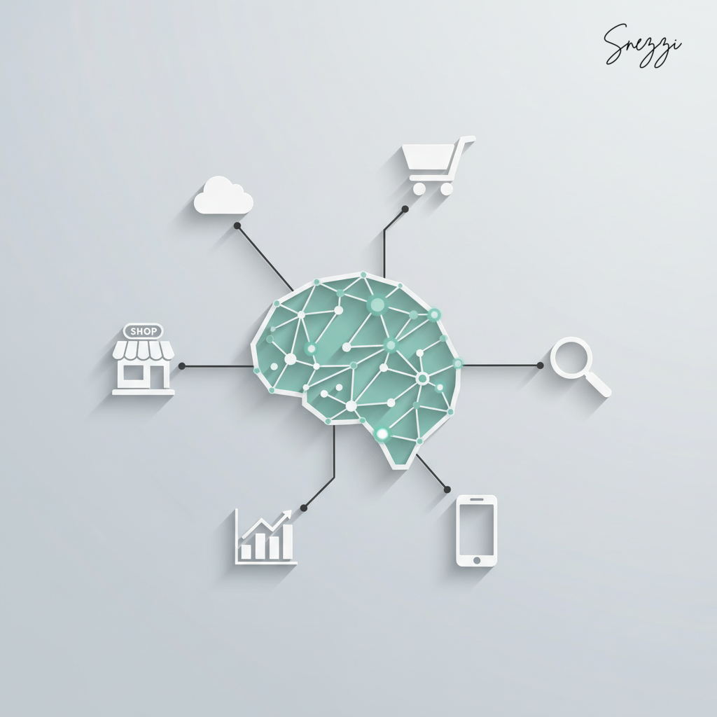 Small business implementing structured data schema markup for AI search visibility