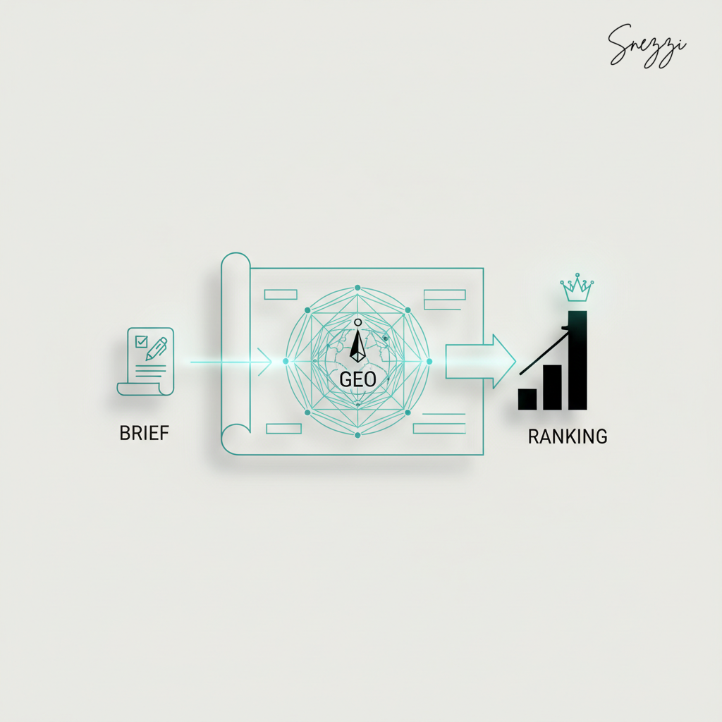 GEO blueprint for content marketers from brief to ranking