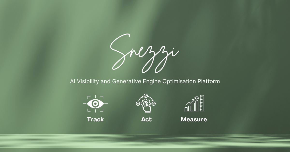Snezzi landing page preview